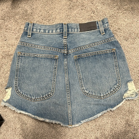 Carmar Jean skirt size 24 waist nwt - Picture 2 of 2